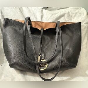 BCBG tote, black and tan, great condition